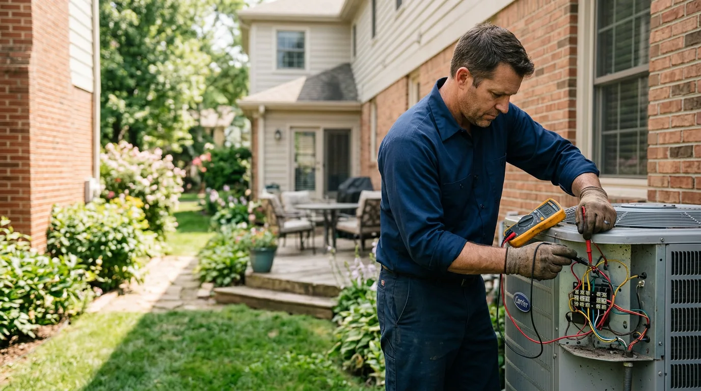 HVAC technician working near Duncans Mills, CA